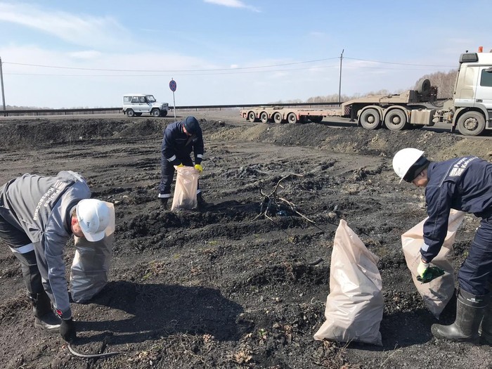 Работники «Разреза Кийзасского» присоединились к экологической акции «Кузбасс в порядке»